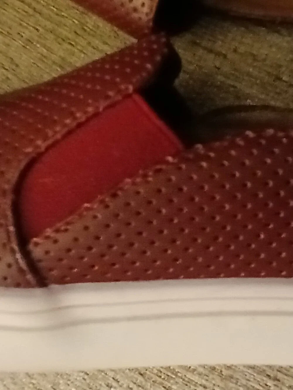 Wanted Women's Wine Perforated Slip-On Sneakers Espadrilles Sz 7.5